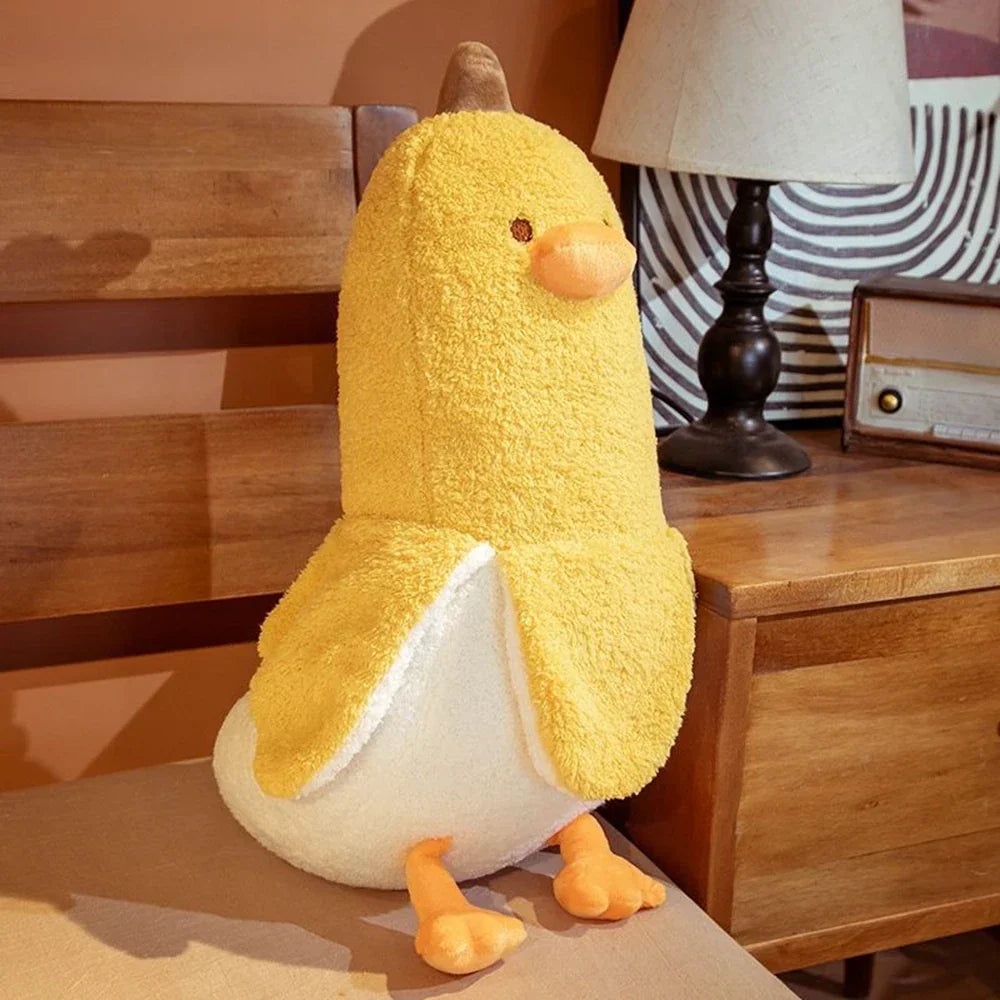 banana duck plush - Yellow