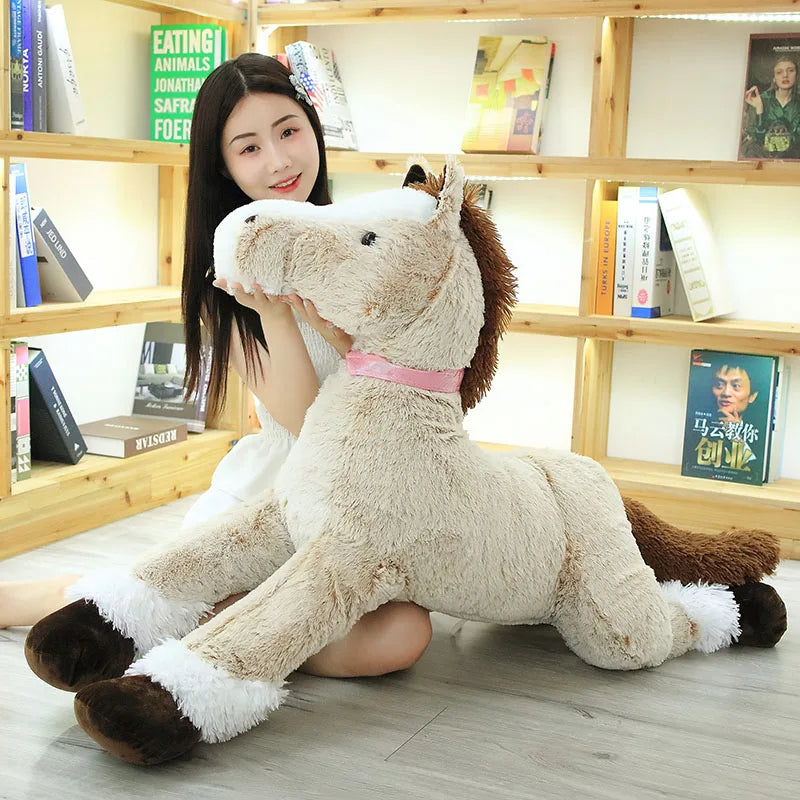 large horse stuffed animal