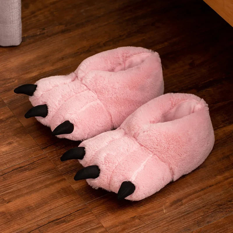 Bear Claw Slippers - Pink / One size