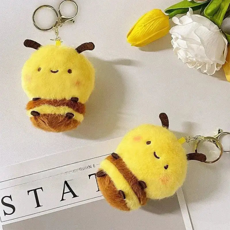 Bee Plush Keychain 2pc
