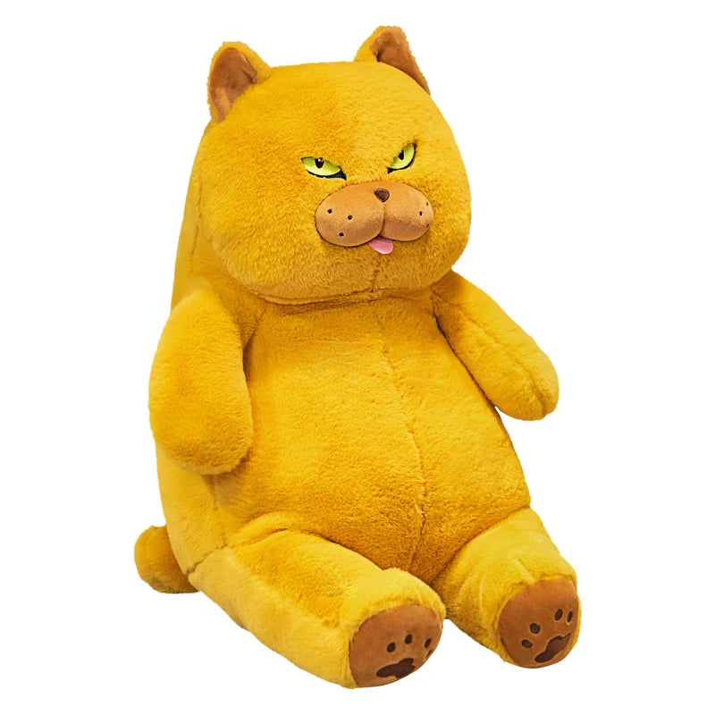 Big Fat Cat Plush - Yellow / 11.8 inches