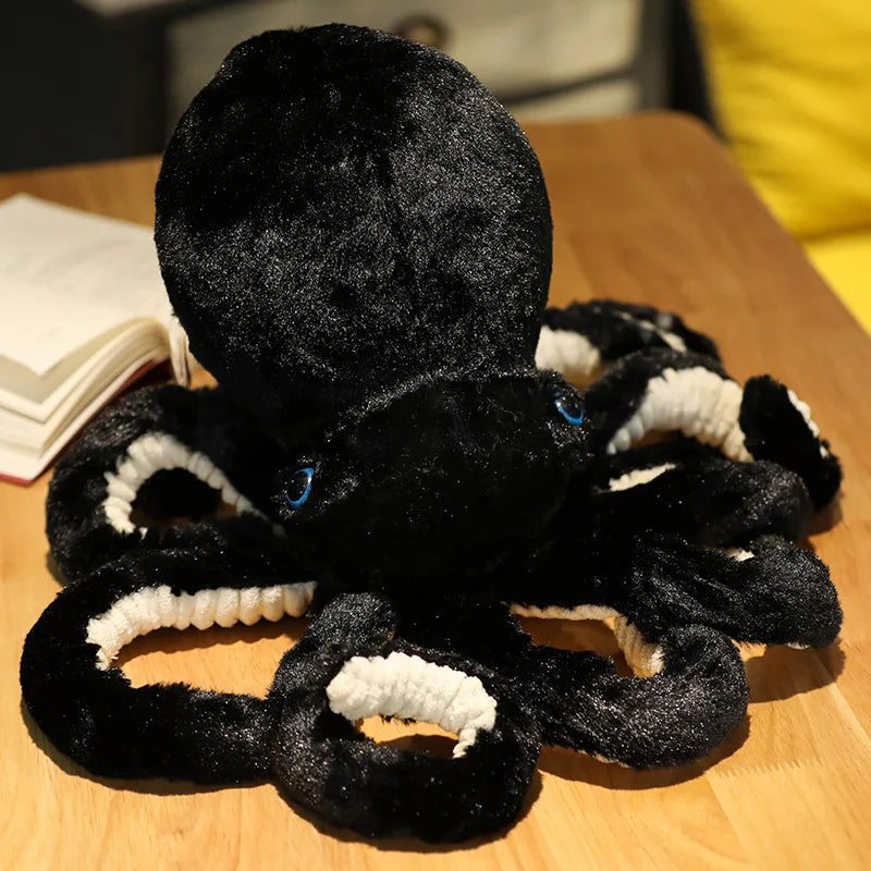 Black Octopus Plush - 15.7