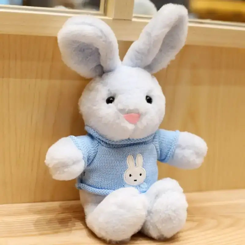 Blue Plush Bunny - Sweater