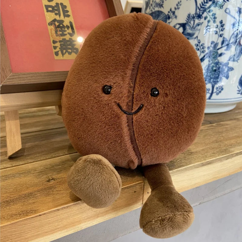 coffee bean plush - 5 inches