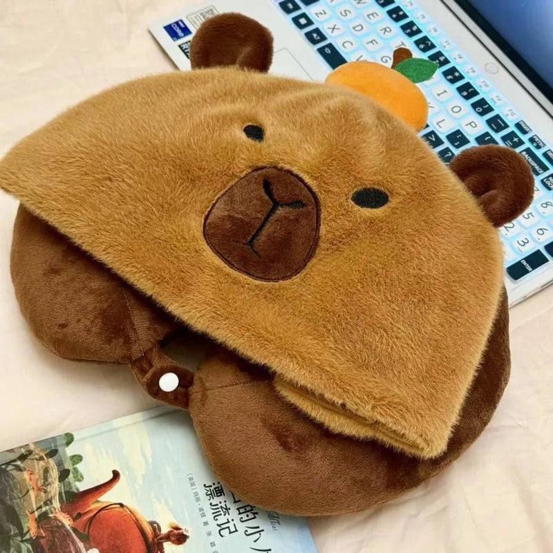 Capybara Plush Neck Pillow