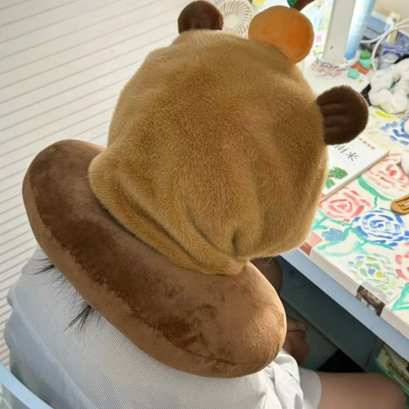 Capybara Plush Neck Pillow