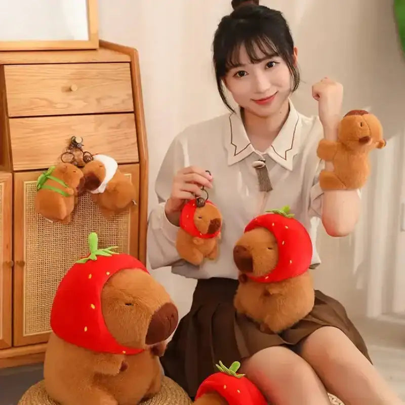 Capybara Strawberry Plush