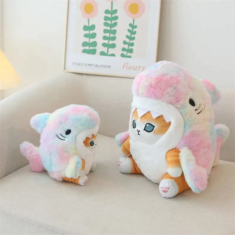 Cat In Shark Costume Plush