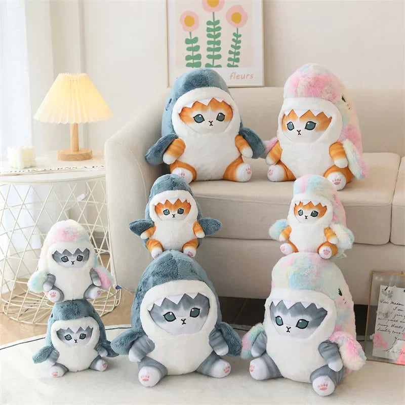 Cat In Shark Costume Plush