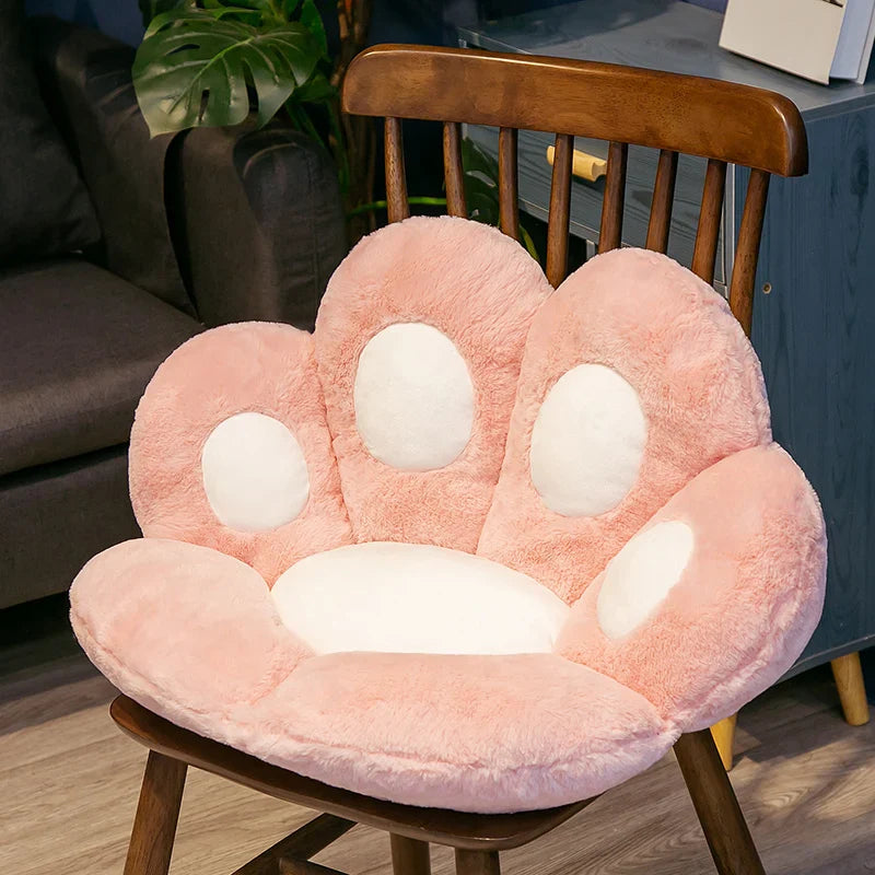 cat paw chair pillow - Pink