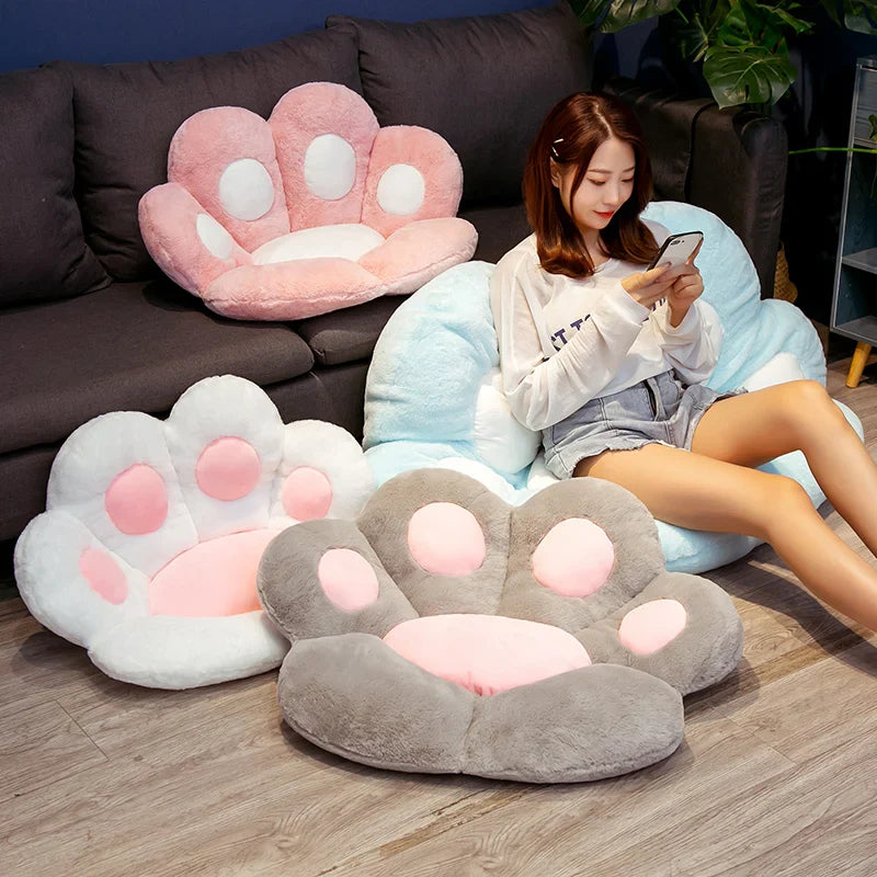 cat paw chair pillow