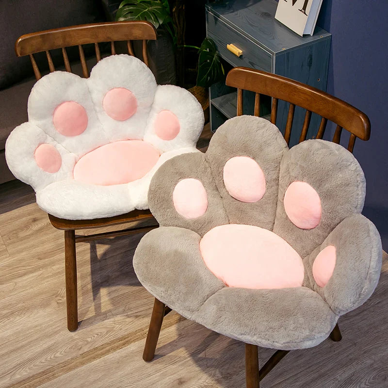 cat paw chair pillow