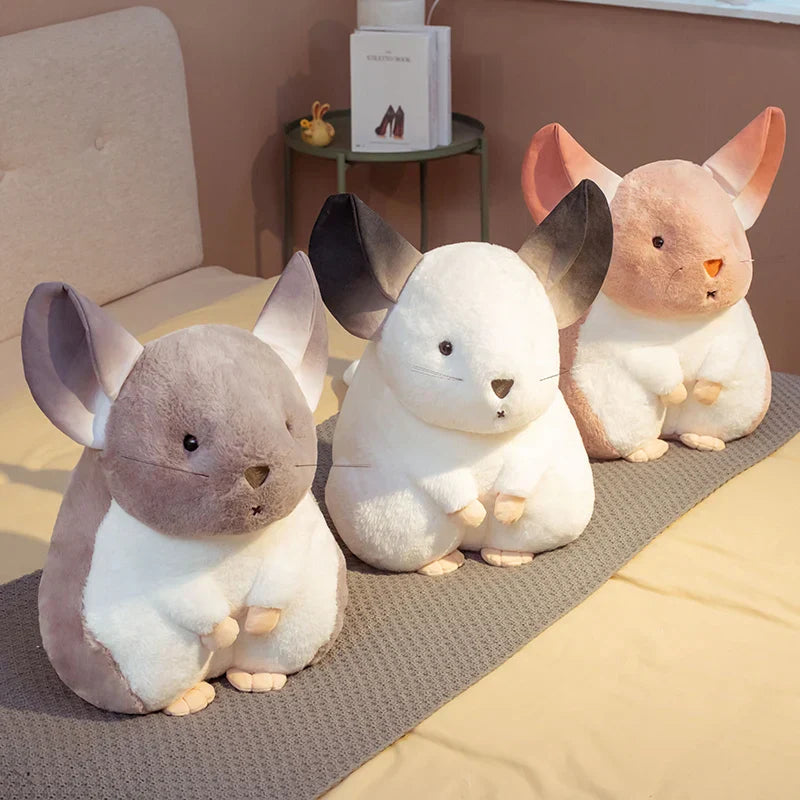 Hamster Pillow Cute Plushy Chinchillas Plush Doll Soft Toy Stuffed Animals Mascot for Kids Christmas Gift Cute Pillows