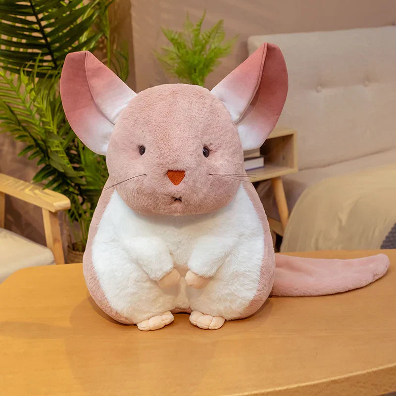 Hamster Pillow Cute Plushy Chinchillas Plush Doll Soft Toy Stuffed Animals Mascot for Kids Christmas Gift Cute Pillows