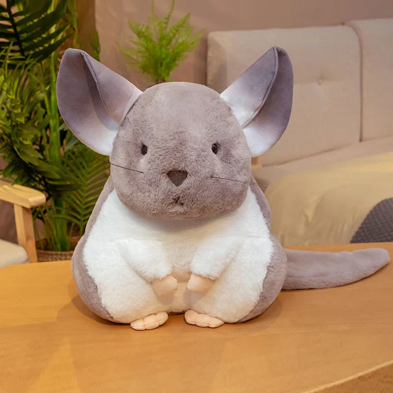 Hamster Pillow Cute Plushy Chinchillas Plush Doll Soft Toy Stuffed Animals Mascot for Kids Christmas Gift Cute Pillows