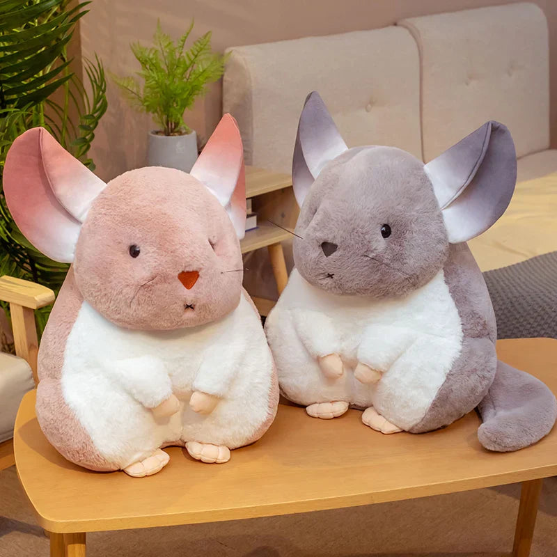 Hamster Pillow Cute Plushy Chinchillas Plush Doll Soft Toy Stuffed Animals Mascot for Kids Christmas Gift Cute Pillows