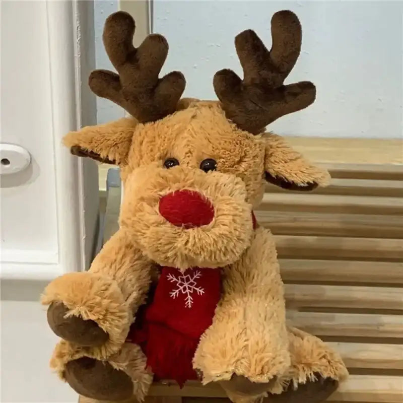 Christmas Reindeer Scarf Plush