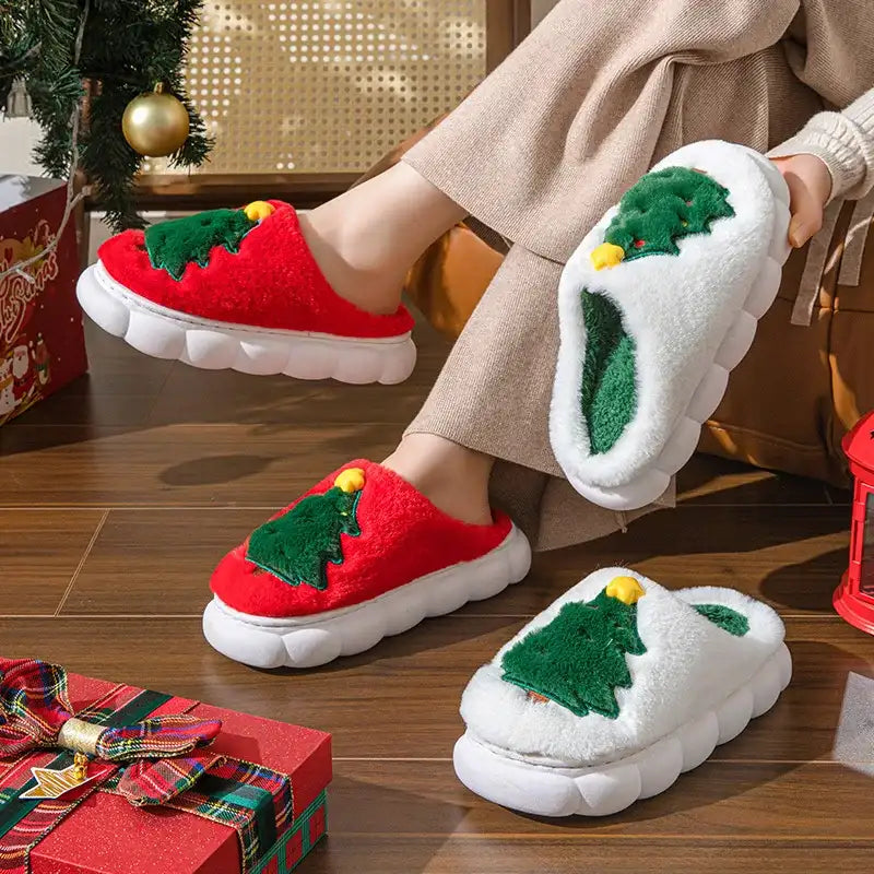Christmas Tree Slippers