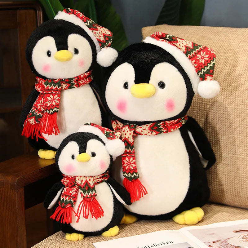 christmas penguin stuffed animal