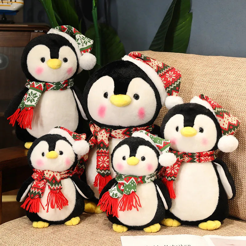 christmas penguin stuffed animal