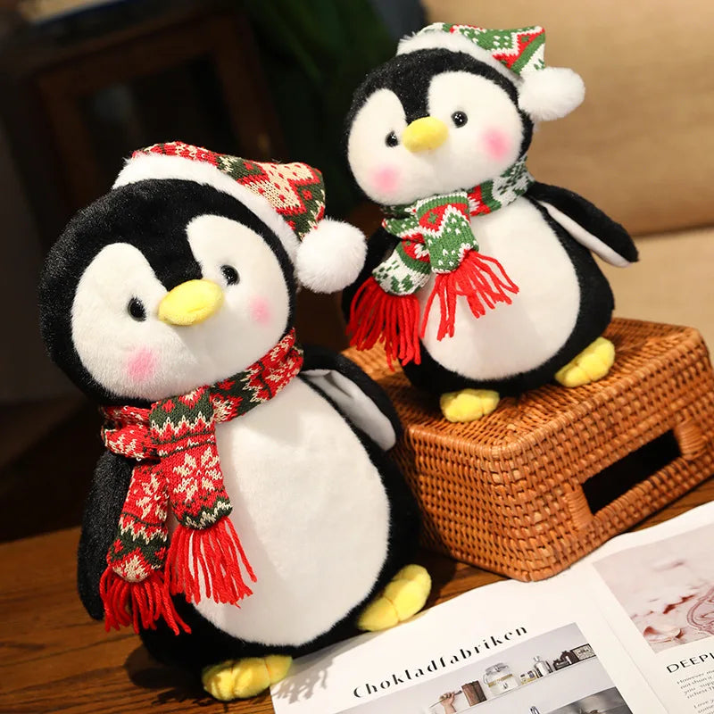 christmas penguin stuffed animal