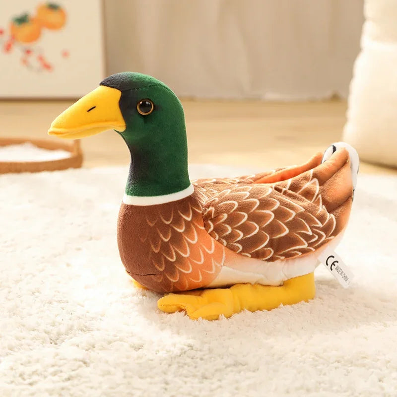 Swimming Wild Duck Plush - Green