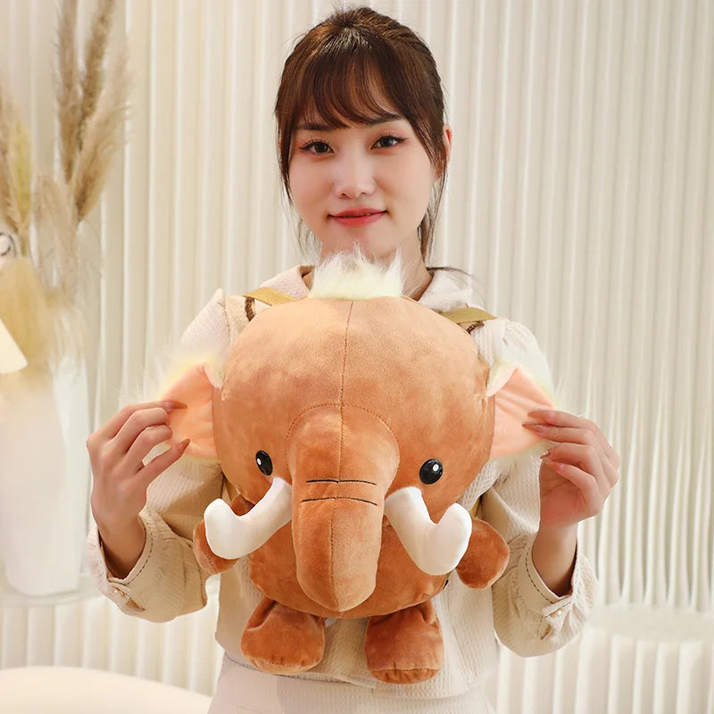 Elephant Plush Backpack - One size