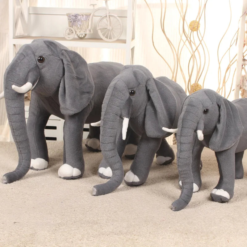 Realistic elephant stuffed animal