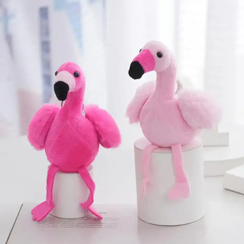 Flamingo Plush Keychain