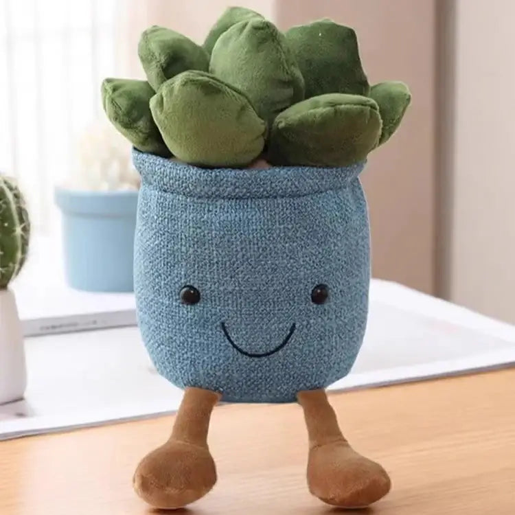 Flower Pot Plush - Blue