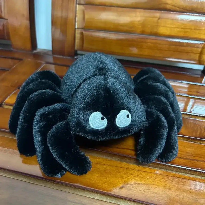 Fluffy Spider Plush - Black
