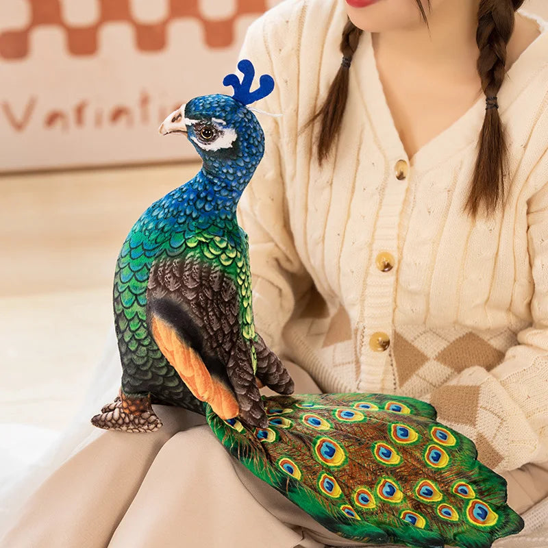 peacock plush toy