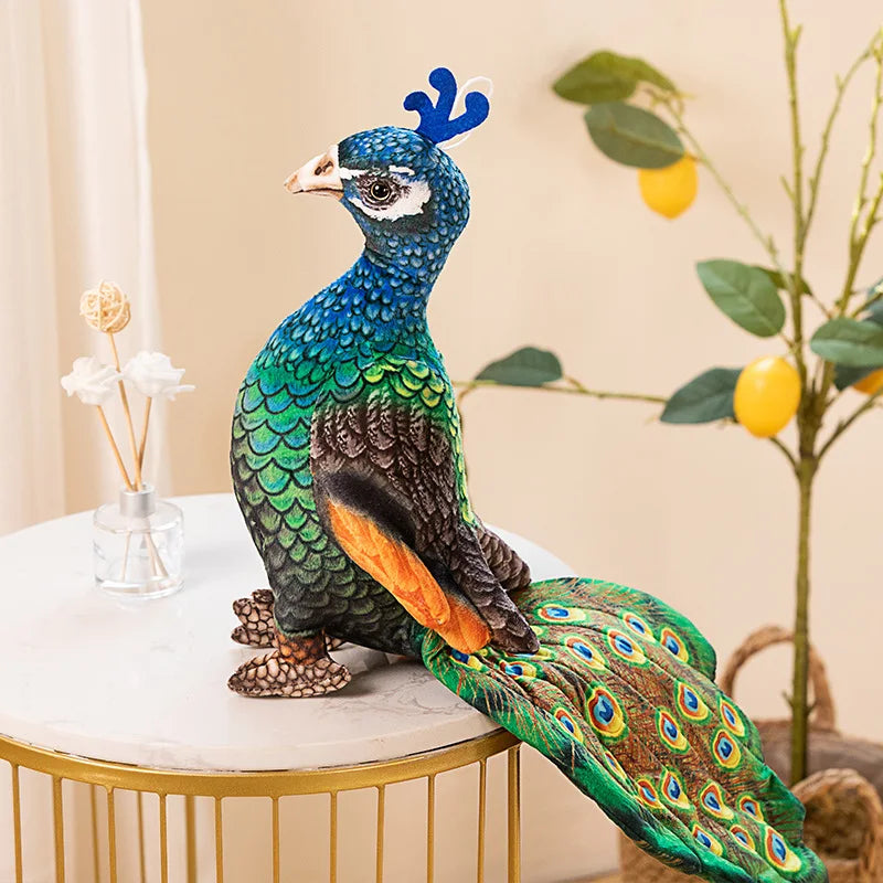 peacock plush toy - 11 inches