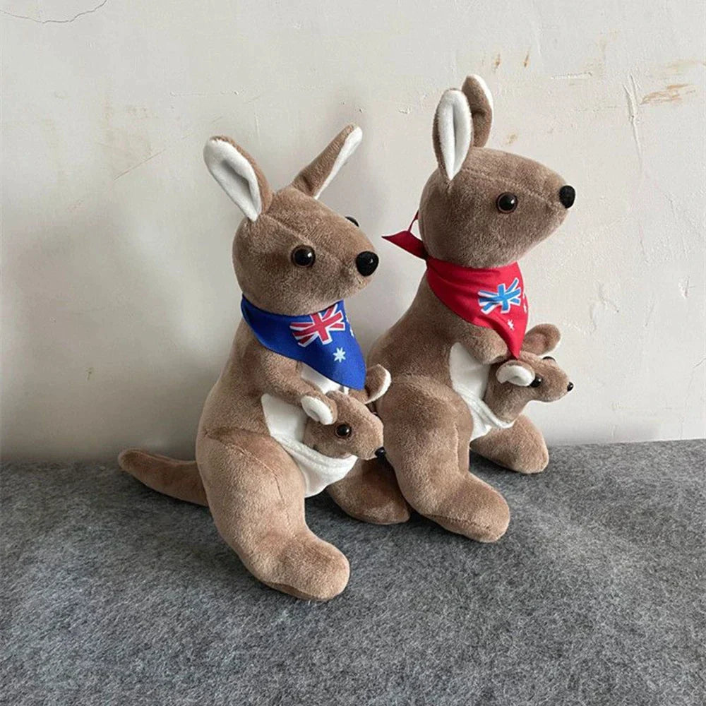 kangaroo with joey stuffed animal