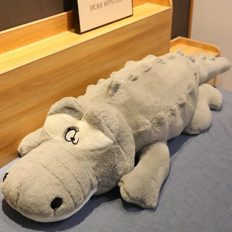 Giant Alligator Plush - Gray / 35.4