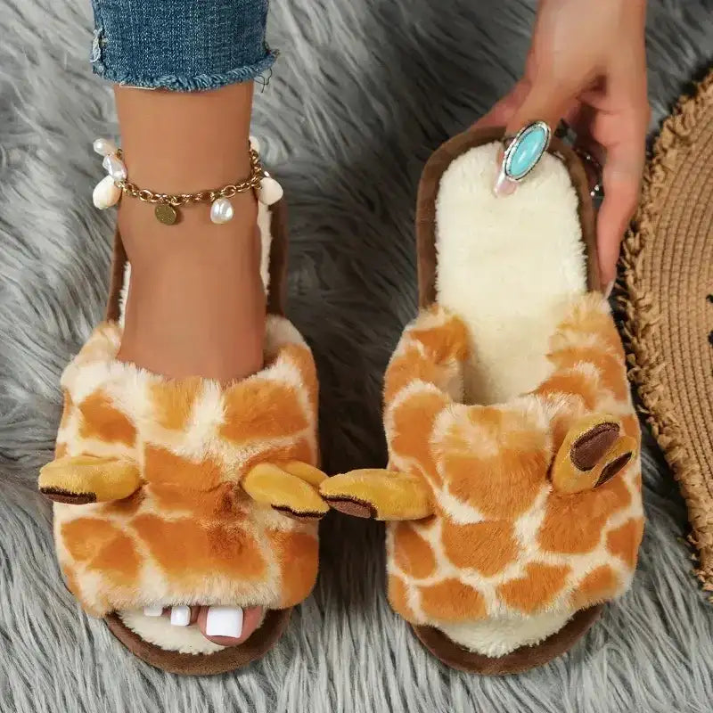 Giraffe Slippers - 5–6