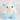 kawaii cow plush - Blue