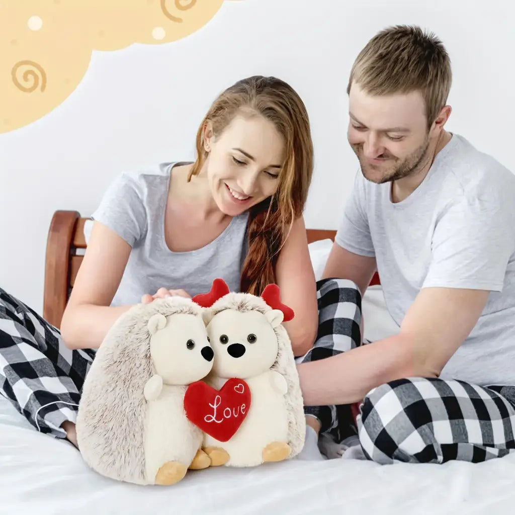 Hedgehog Valentine Plush