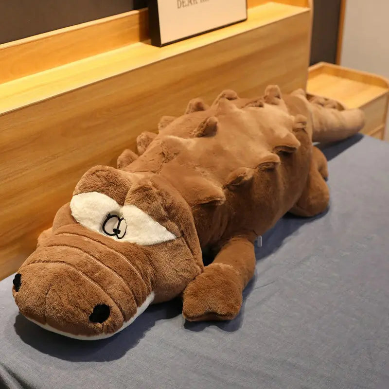 giant alligator plush - Brown / 90cm