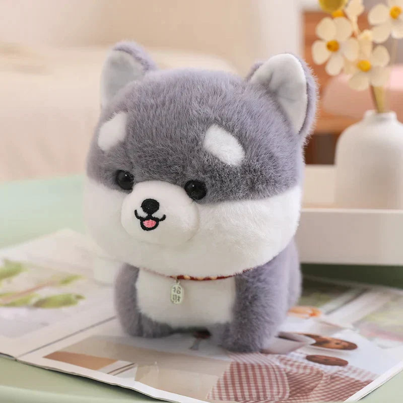 Japanese Dog Plush - Grey