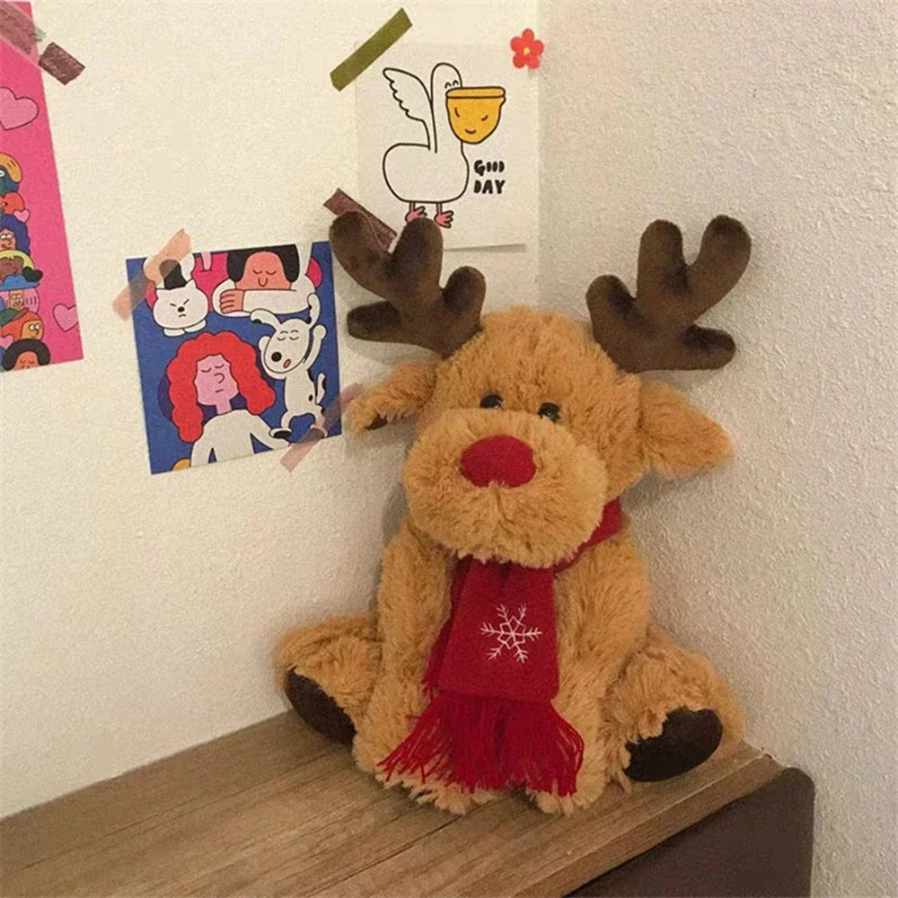 Christmas Reindeer Scarf Plush - Elk doll / 28cm