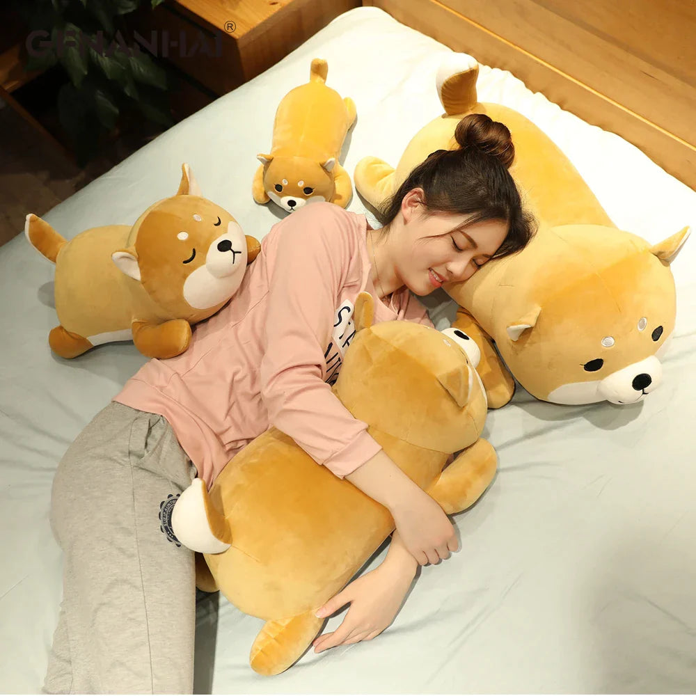 shiba inu dog plush pillow