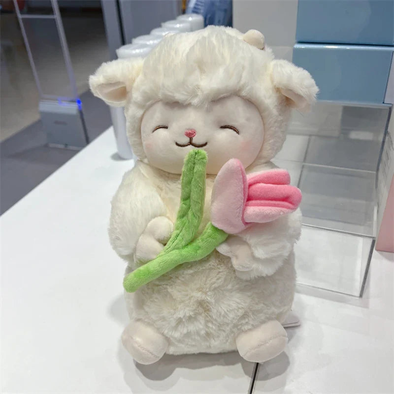 Lamb Hold Tulip plush