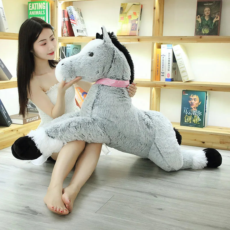 large horse stuffed animal