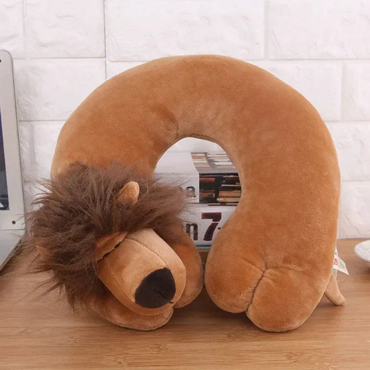 Lion Neck Pillow - Brown