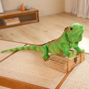 65CM Simulated Mane Lizard Doll Chameleon Plush Toy Creative Boy Pillow Doll Birthday Gift Rag Doll - cuilvse65cm / 65cm