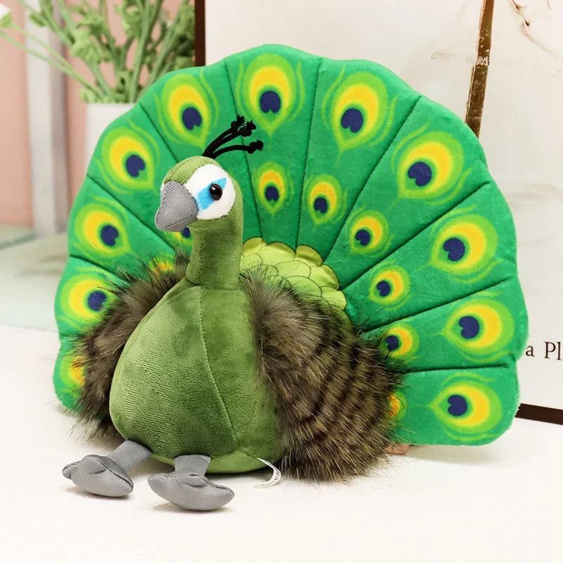 peacock stuffed animal - Green