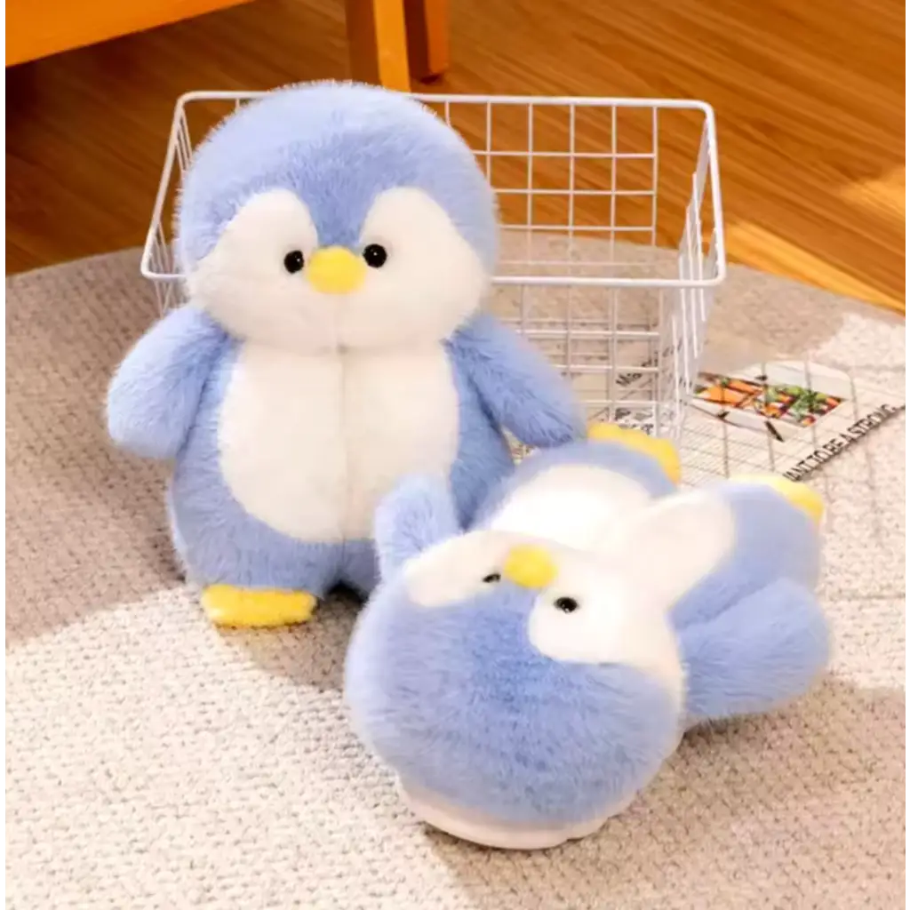 Penguin Slippers - Blue / 5.5
