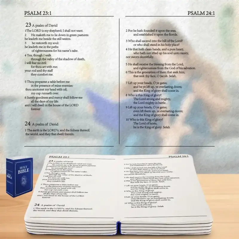 plush bible - Blue-Psalm 23-1