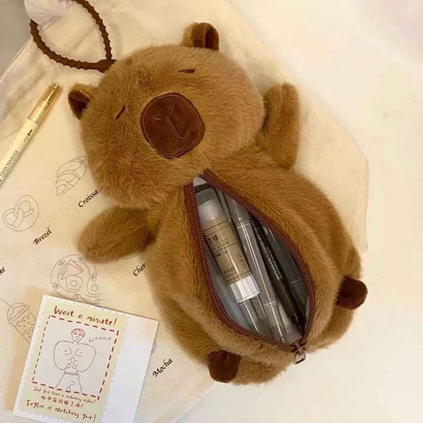 Plush Pencil Case - One size